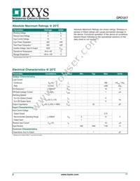 CPC1217YA Datasheet Page 2