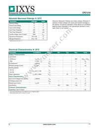 CPC1218Y Datasheet Page 2