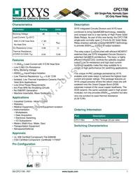 CPC1708J Datasheet Cover