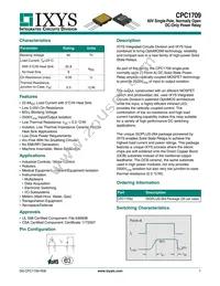 CPC1709J Datasheet Cover