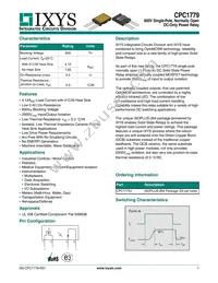 CPC1779J Datasheet Cover