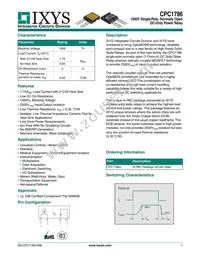 CPC1786J Datasheet Cover