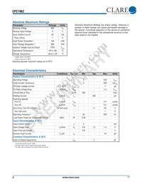 CPC1962G Datasheet Page 2