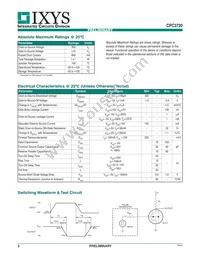 CPC3720C Datasheet Page 2