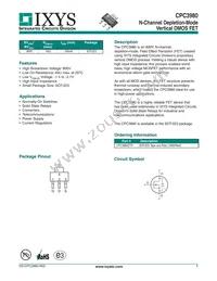 CPC3980ZTR Datasheet Cover