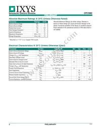 CPC3982TTR Datasheet Page 2