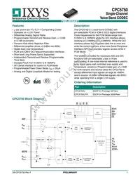 CPC5750U Datasheet Cover