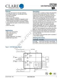 CPC7508BTR Datasheet Cover