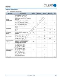 CPC7508BTR Datasheet Page 4