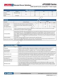 CPCI200D-2C Datasheet Page 2