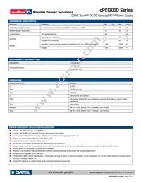 CPCI200D-2C Datasheet Page 3