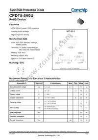 CPDT5-5V0U Datasheet Cover