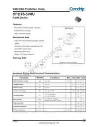 CPDT6-5V0U-HF Datasheet Cover