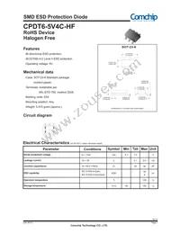 CPDT6-5V4C-HF Datasheet Cover