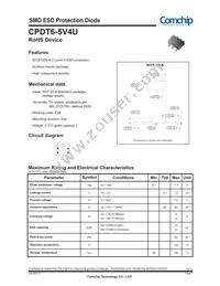 CPDT6-5V4U Datasheet Cover