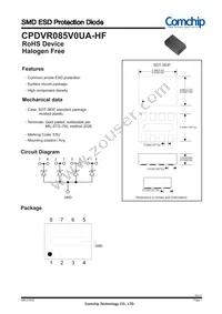 CPDVR085V0UA-HF Datasheet Cover