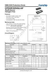 CPDVR105V0U-HF Datasheet Cover