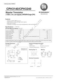 CPH3140-TL-E Datasheet Cover