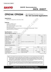 CPH3144-TL-E Datasheet Cover