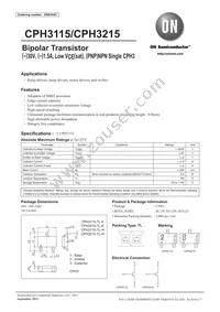 CPH3215-TL-H Datasheet Cover