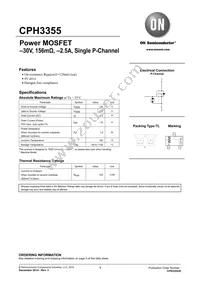 CPH3355-TL-H Datasheet Cover