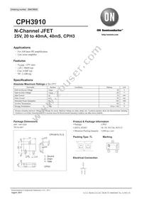 CPH3910-TL-E Datasheet Cover