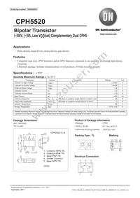 CPH5520-TL-E Datasheet Cover