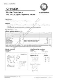CPH5524-TL-E Datasheet Cover