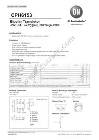 CPH6153-P-TL-E Datasheet Cover