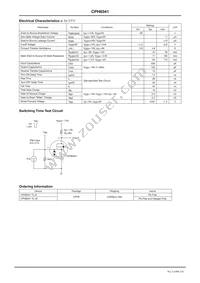 CPH6341-TL-E Datasheet Page 2