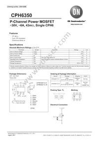 CPH6350-TL-E Datasheet Cover