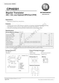 CPH6501-TL-E Datasheet Cover