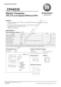 CPH6538-TL-H Datasheet Cover