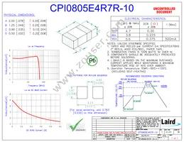 CPI0805E4R7R-10 Datasheet Cover