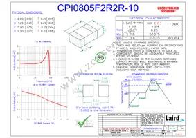 CPI0805F2R2R-10 Datasheet Cover