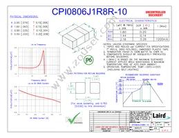 CPI0806J1R8R-10 Datasheet Cover