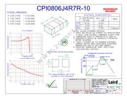 CPI0806J4R7R-10 Datasheet Cover