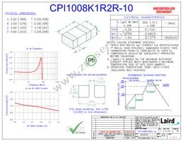 CPI1008K1R2R-10 Datasheet Cover