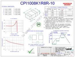 CPI1008K1R8R-10 Datasheet Cover