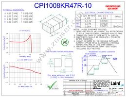 CPI1008KR47R-10 Datasheet Cover