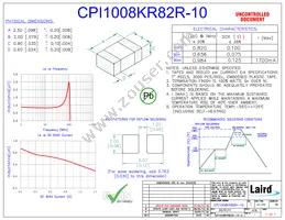 CPI1008KR82R-10 Datasheet Cover