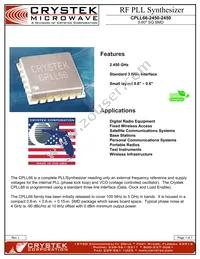 CPLL66-2450-2450 Datasheet Cover