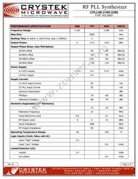 CPLL66-3160-3380 Datasheet Page 2