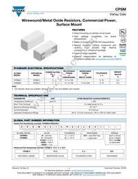 CPSM055R000JE31 Datasheet Cover