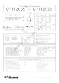 CPT12050D Datasheet Cover