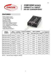 CQB100W-48S24N Datasheet Cover