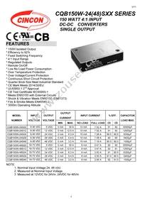 CQB150W-48S48N Datasheet Cover