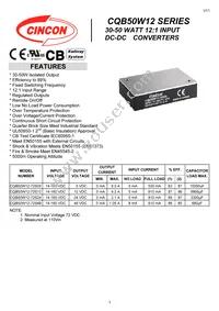 CQB50W12-72S48N Datasheet Cover