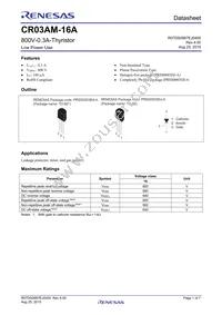 CR03AM-16A#B00 Datasheet Cover