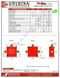 CRBV55BE-0325-0775 Datasheet Cover